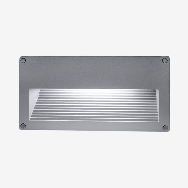 A rectangular light with a white background